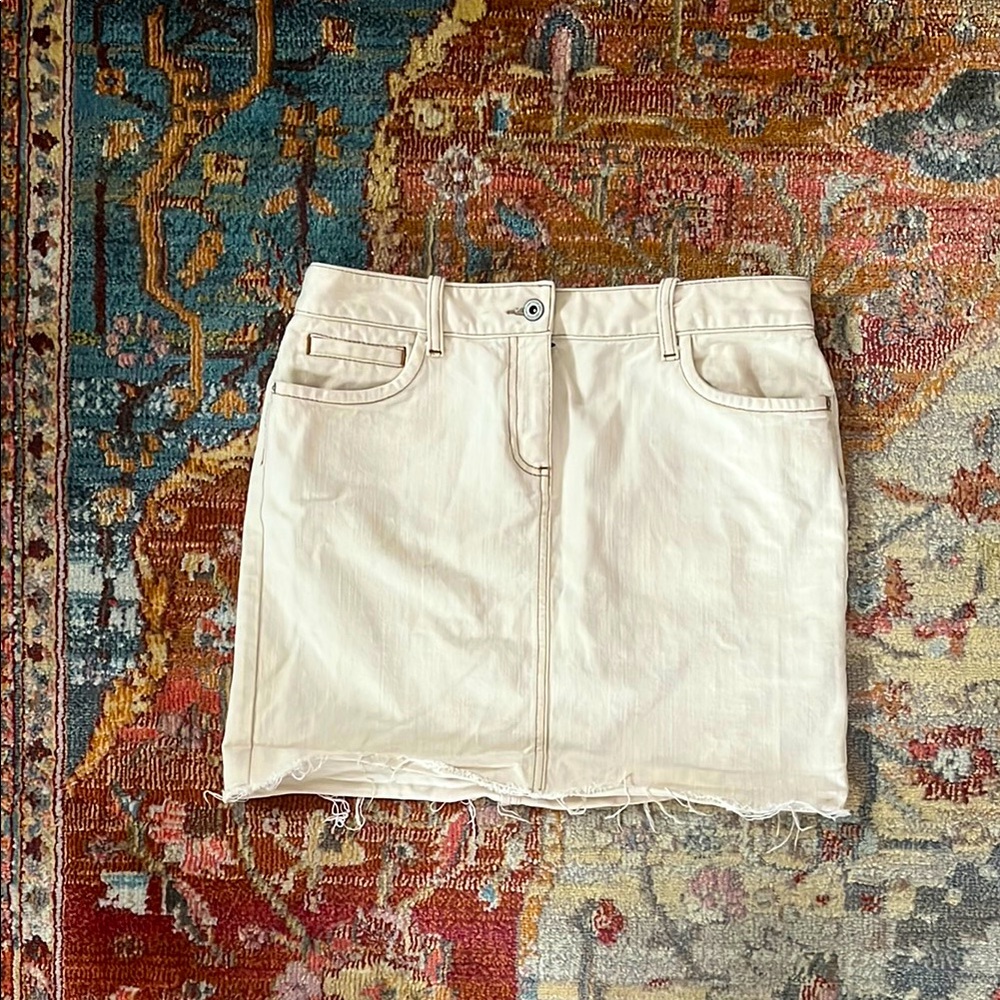 Loft Cream Mini Skirt
